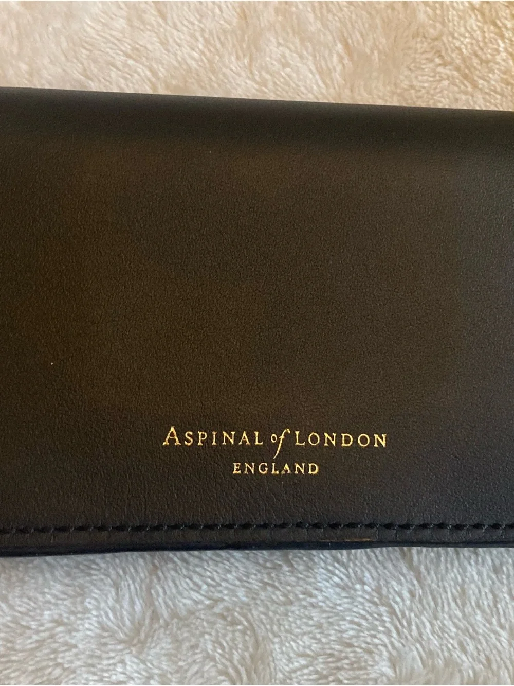 Aspinal of London black wallet/ card holder NEW